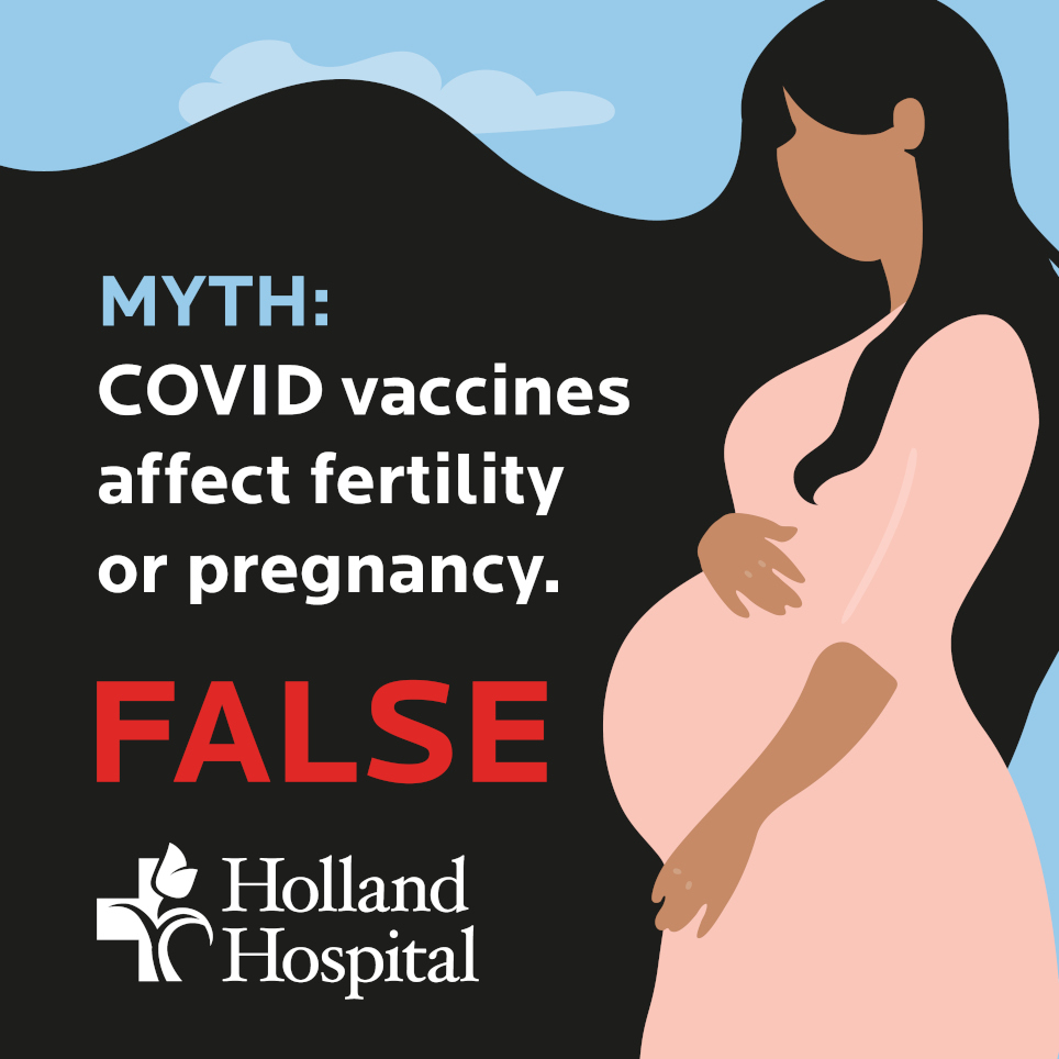 Myth: COVID vaccines affect fertility or pregnancy. FALSE